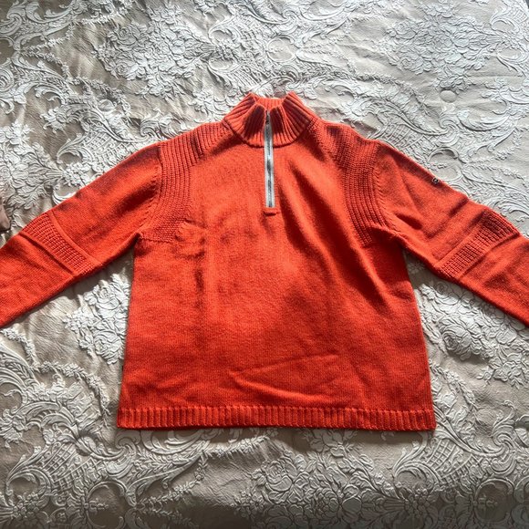 Victorinox Swiss Army Brand 100% Wool Sweater w/Neckline Zip-Up! - Picture 6 of 10